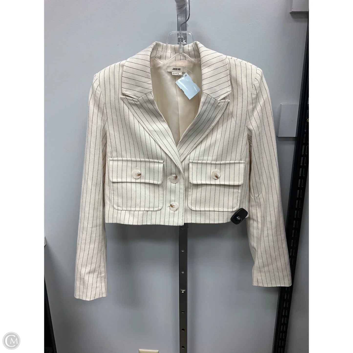 Blazer Designer By Jason Wu In Cream, Size: S