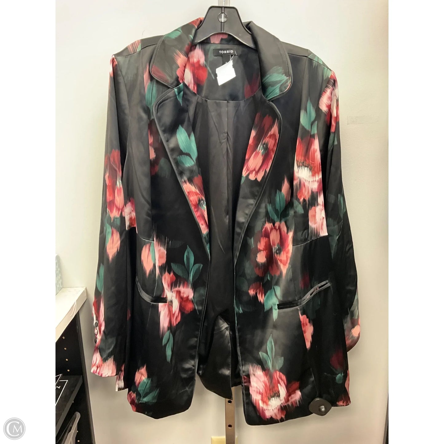 Blazer By Torrid In Floral Print, Size: 3x