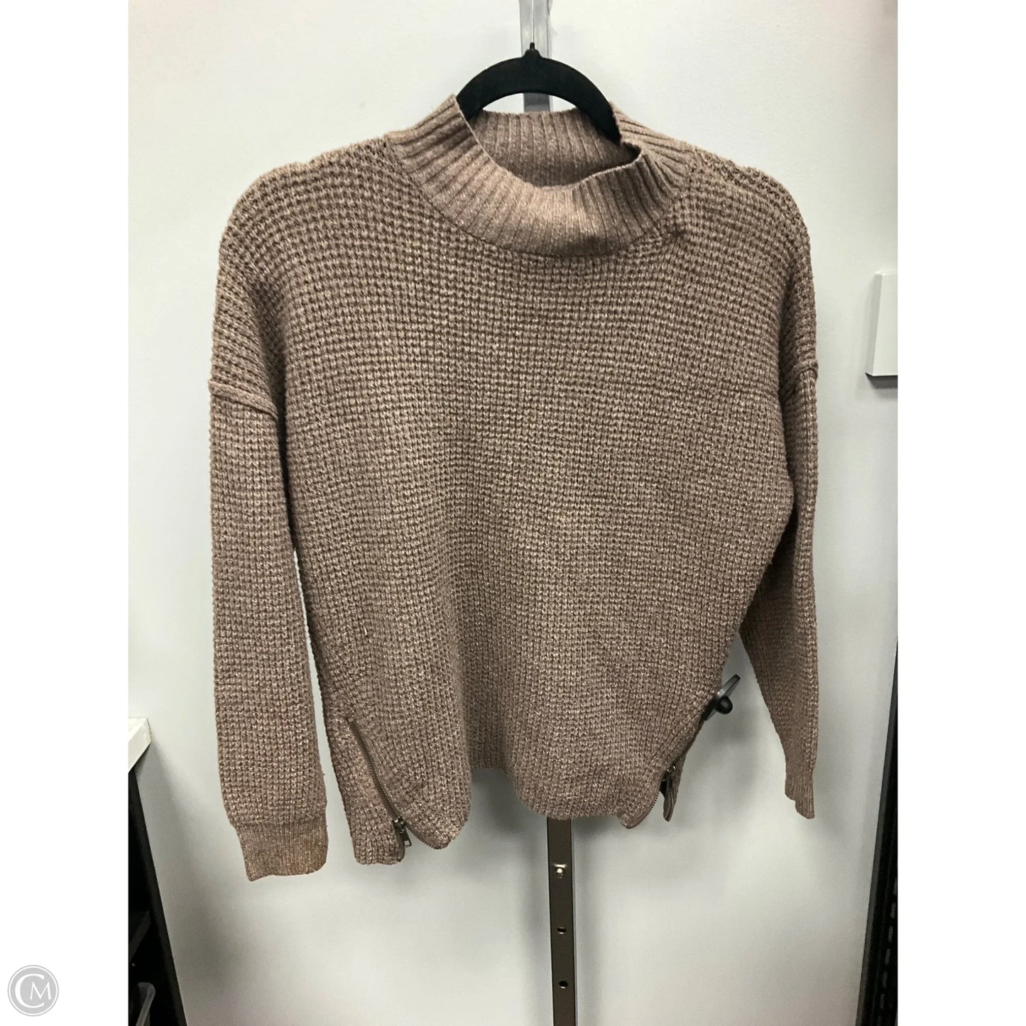 Sweater By Pink Rose In Brown, Size: L