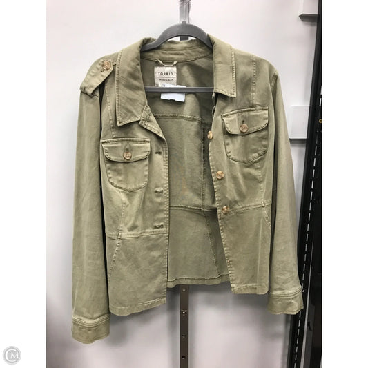 Blazer By Torrid In Green, Size: 2x