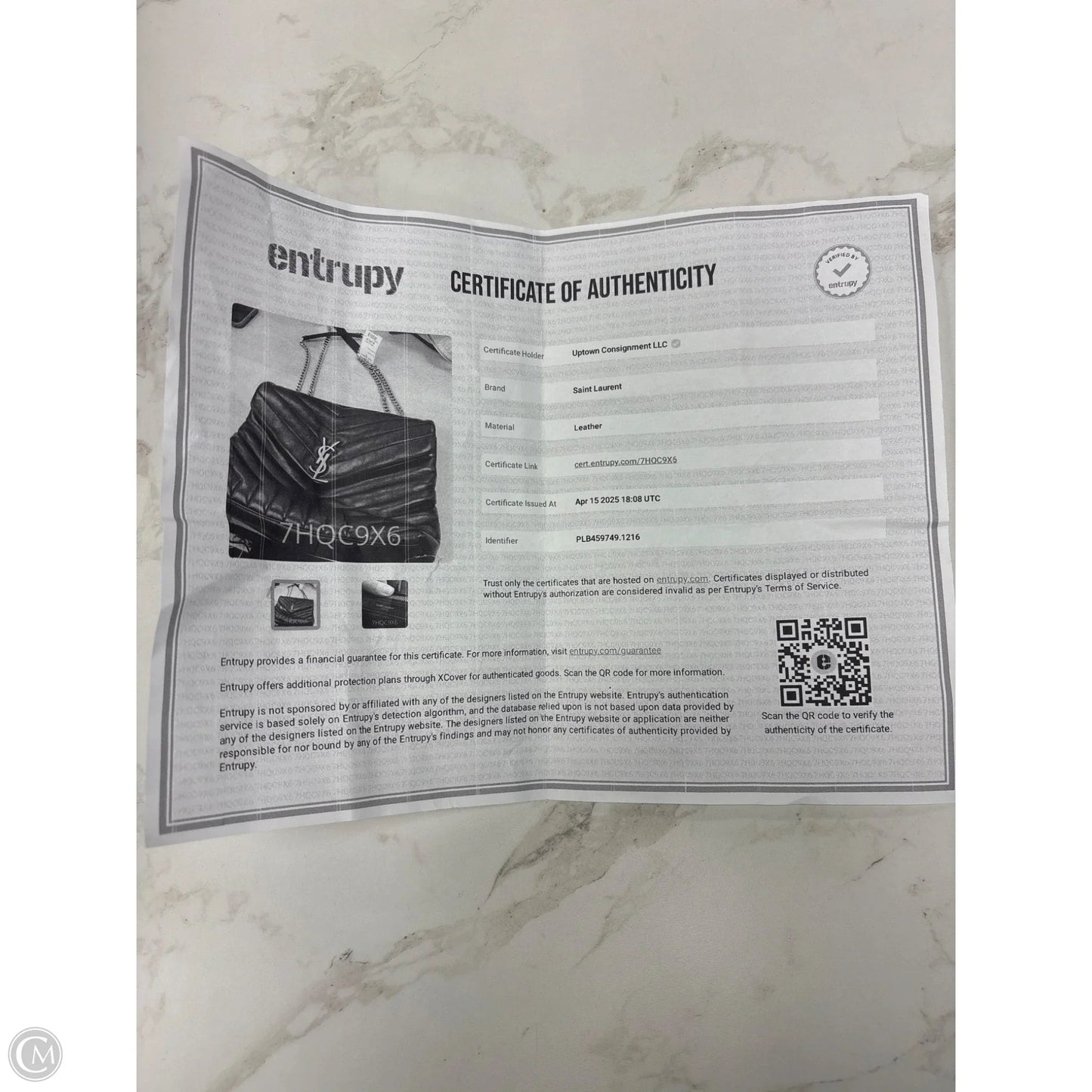 Handbag Luxury Designer By Yves Saint Laurent, Size: Medium