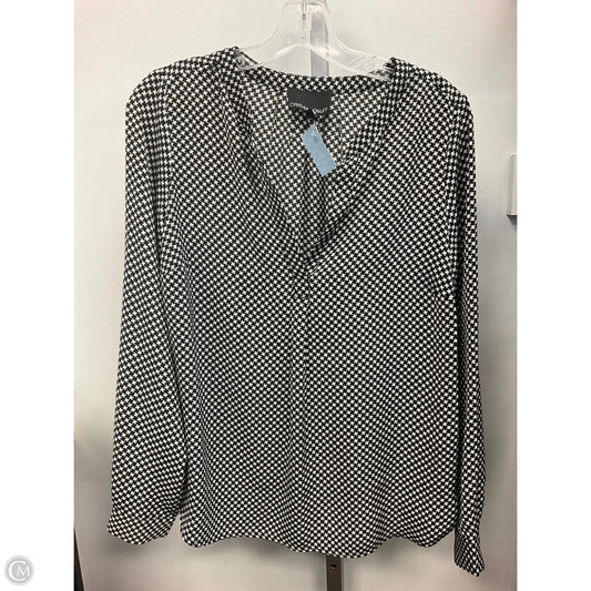 Top Long Sleeve By Cynthia Rowley In Black & White, Size: S