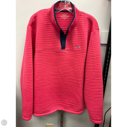 Top Long Sleeve By Vineyard Vines In Coral, Size: Xl