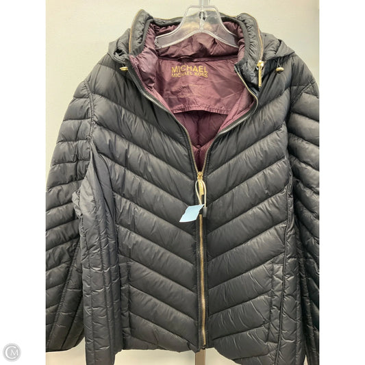 Jacket Puffer & Quilted By Michael By Michael Kors In Black, Size: Xxl