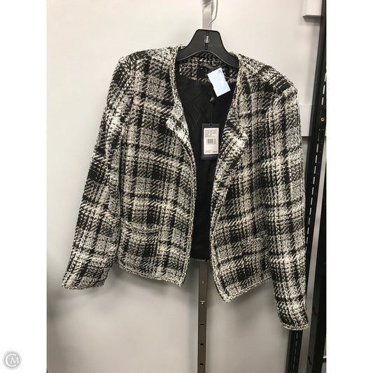 Blazer By Adrianna Papell In Black & White, Size: M