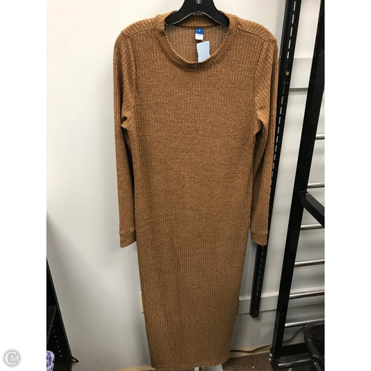 Dress Sweater By Old Navy In Tan, Size: M