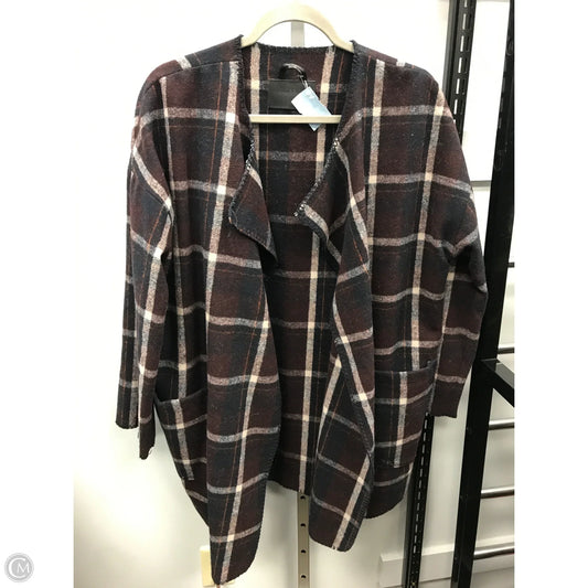 Cardigan By Cmc In Plaid Pattern, Size: S