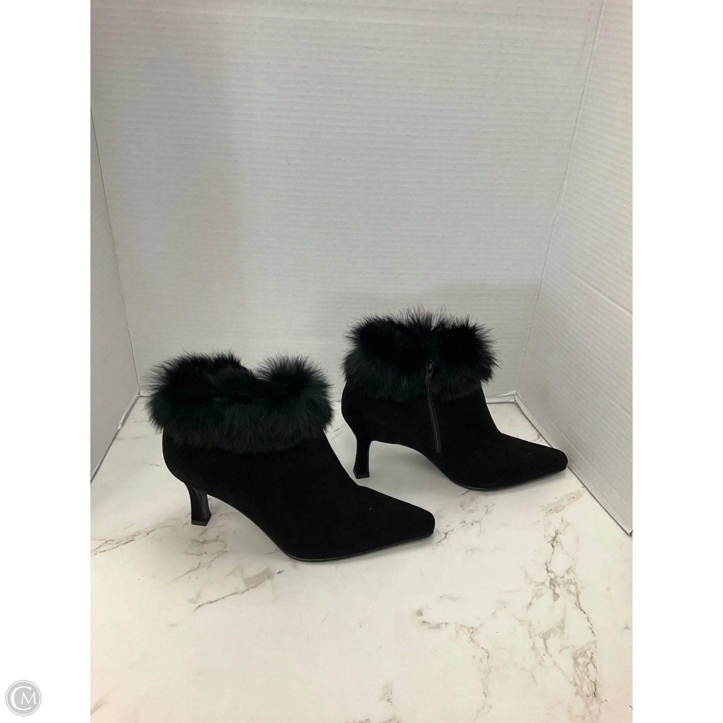 Boots Ankle Heels By Cmc In Black, Size: 7.5