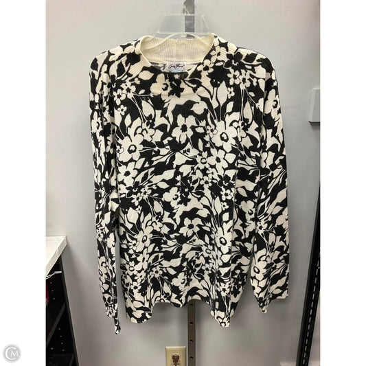 Sweater By Judy bond In Black & White, Size: 2x