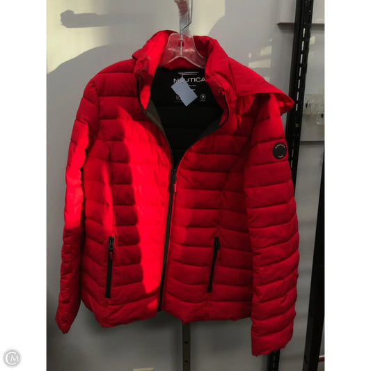 Jacket Puffer & Quilted By Nautica In Red, Size: L