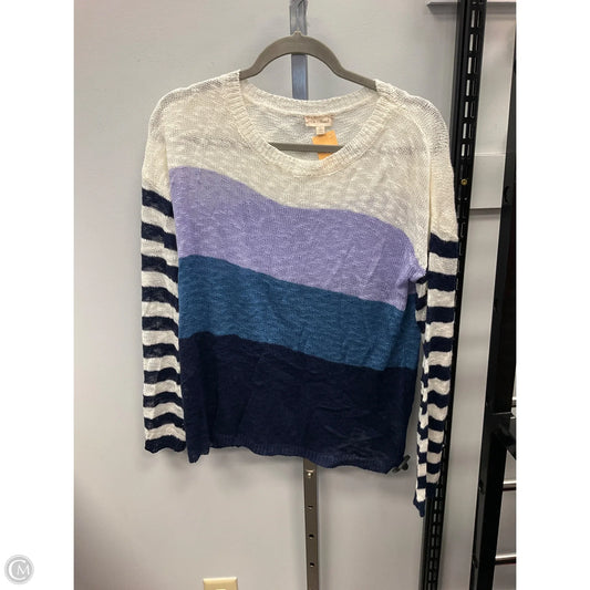 Top Long Sleeve By Hem & Thread In Multi-colored, Size: L