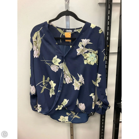 Top Long Sleeve By New York And Co In Floral Print, Size: S