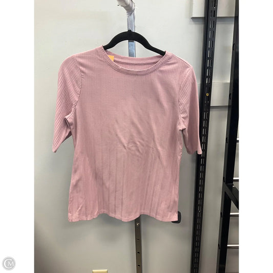 Top Short Sleeve By Nine West In Mauve, Size: M