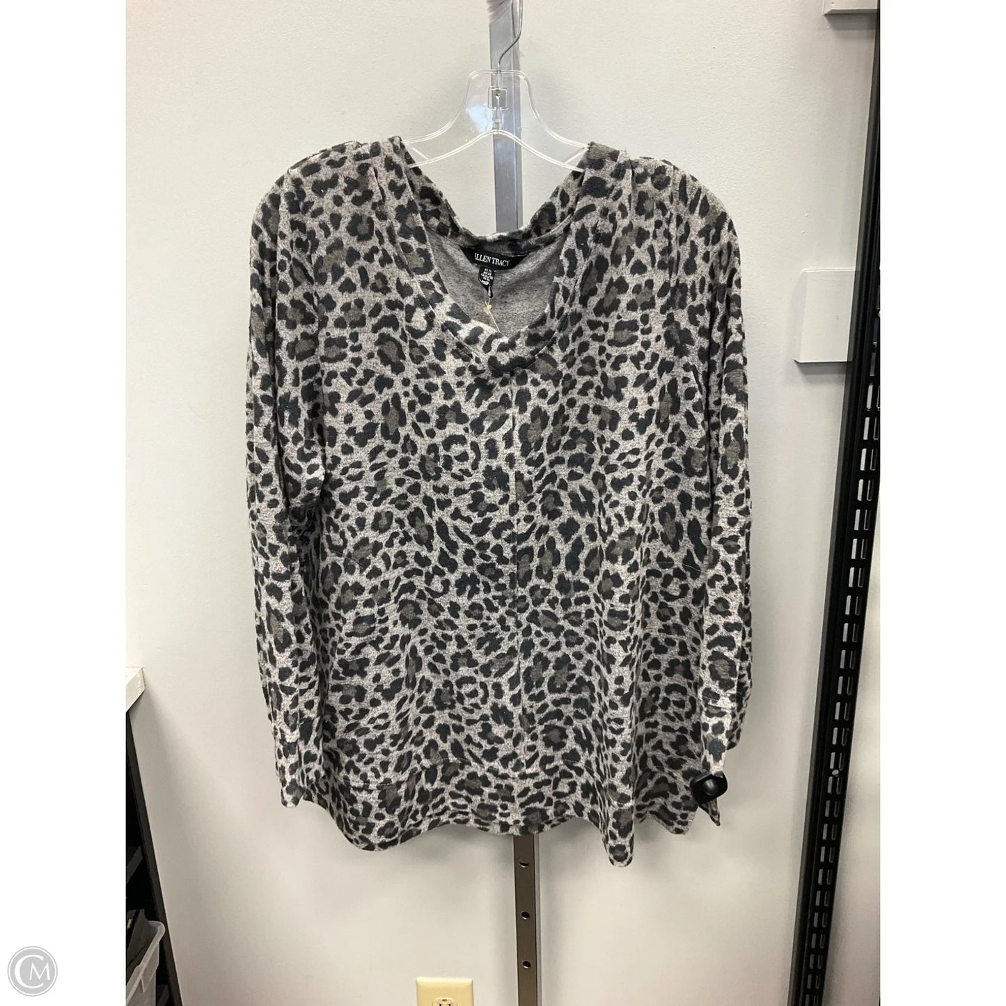 Top Sleeveless By Ellen Tracy In Animal Print, Size: Xl