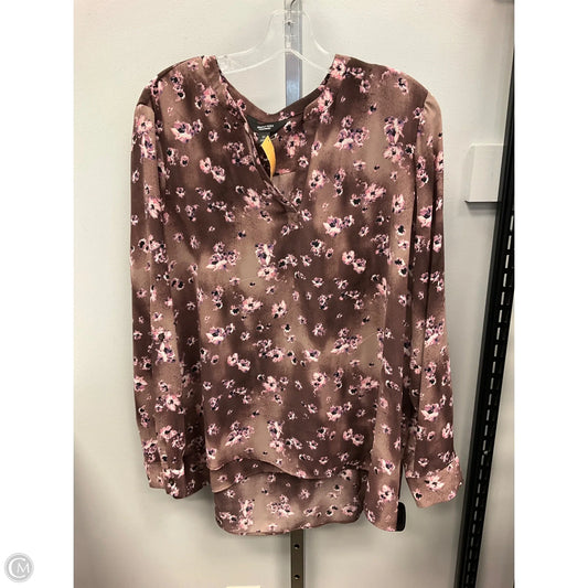Top Long Sleeve By Simply Vera In Mauve, Size: Xl