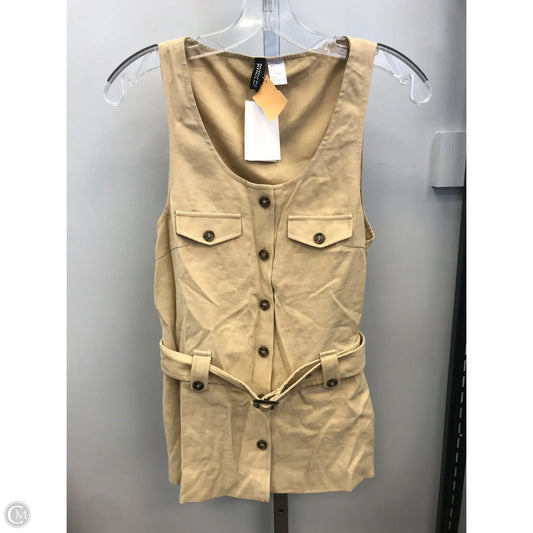 Top Sleeveless By Divided In Tan, Size: S