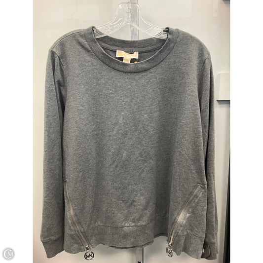 Top Long Sleeve By Michael By Michael Kors In Grey, Size: Xl