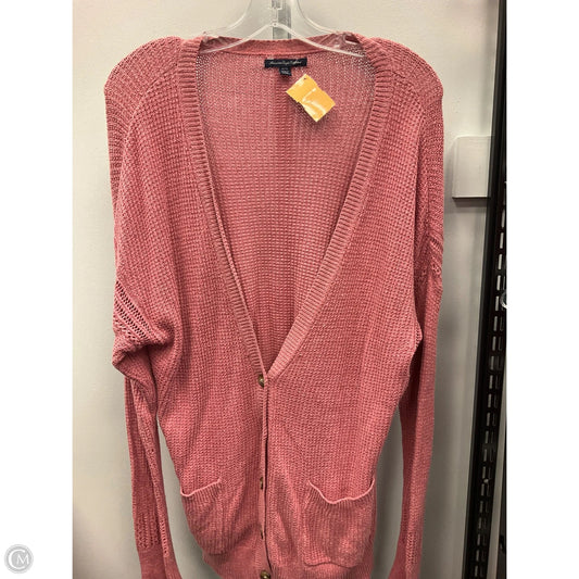 Cardigan By American Eagle In Pink, Size: Xl