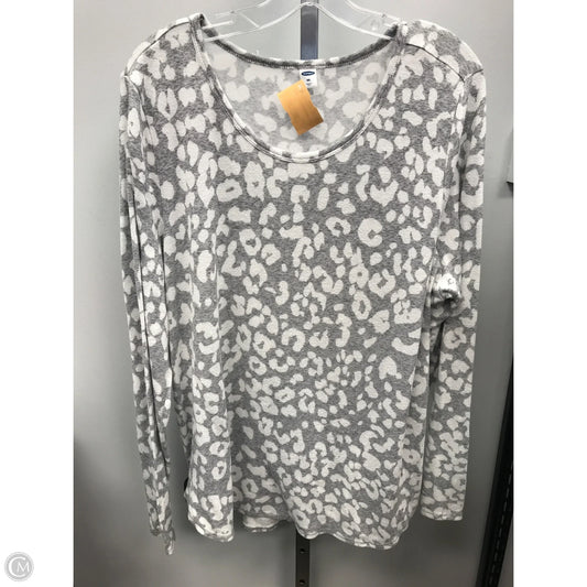 Top Long Sleeve By Old Navy In Animal Print, Size: Xxl