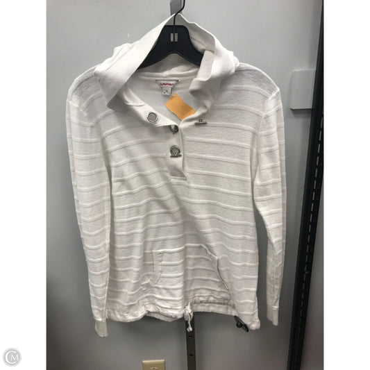 Top Long Sleeve By Nautica In White, Size: M