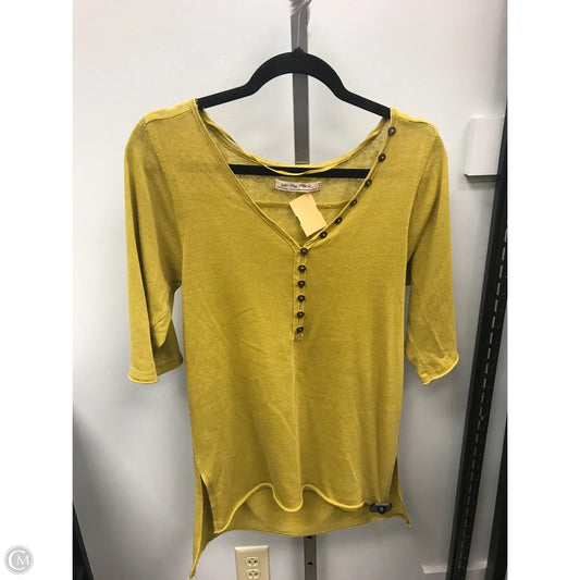 Top Short Sleeve By We The Free In Chartreuse, Size: Xs