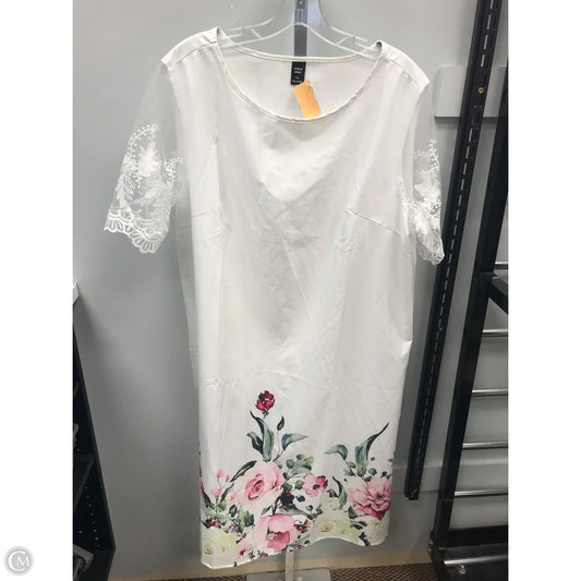 Dress Casual Short By Shein In White, Size: 1x