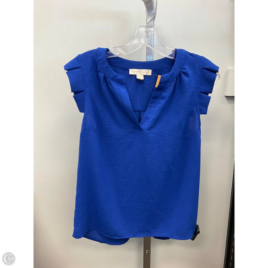 Top Sleeveless By Monteau In Blue, Size: S