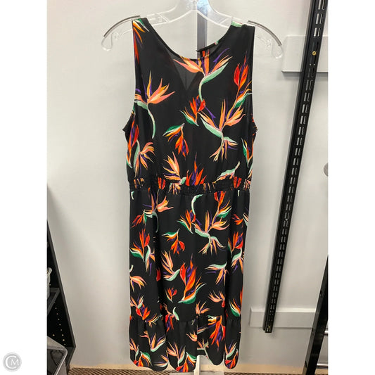 Dress Casual Midi By Mossimo In Black, Size: L