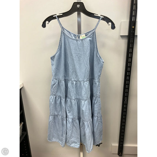 Dress Casual Short By Japna In Blue Denim, Size: L