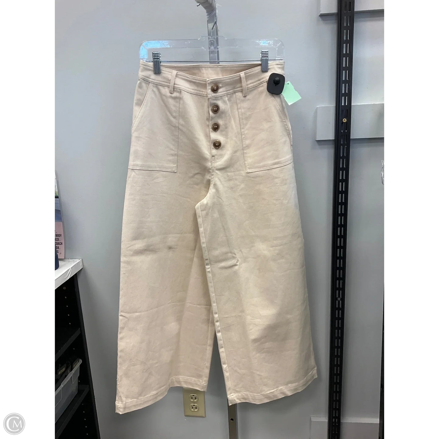 Pants Wide Leg By Mi Ami In Cream, Size: M