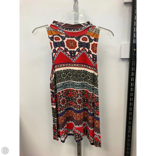 Top Sleeveless By Cable And Gauge In Multi-colored, Size: M