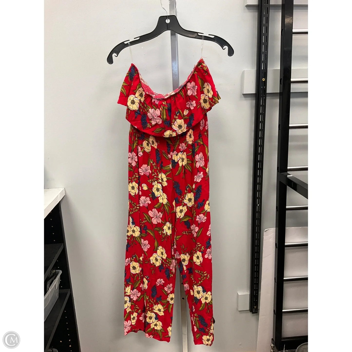 Jumpsuit By Heart & Hips In Floral Print, Size: L