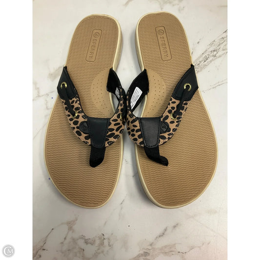 Sandals Flats By Sperry In Animal Print, Size: 8