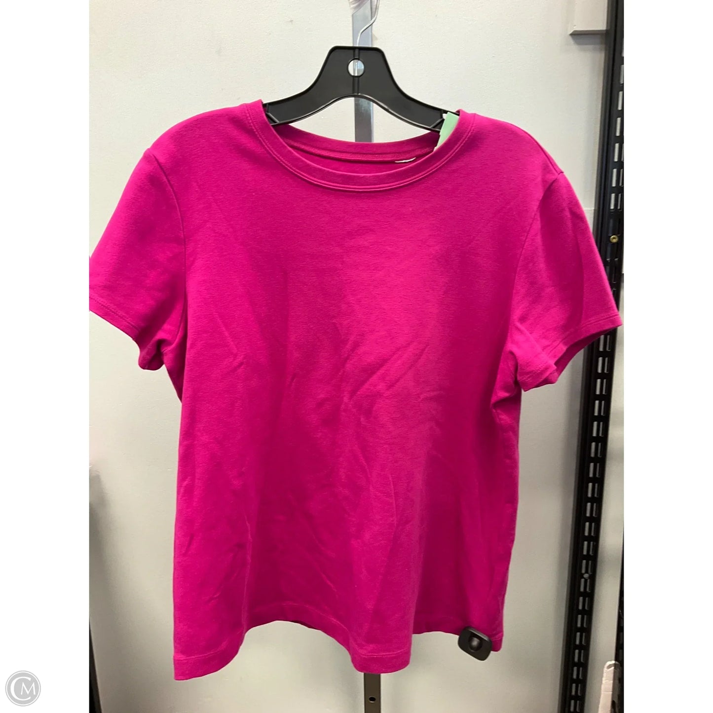 Top Short Sleeve Basic By Chicos In Pink, Size: L