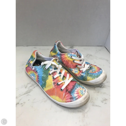 Shoes Sneakers By Skechers In Tie Dye Print, Size: 7.5