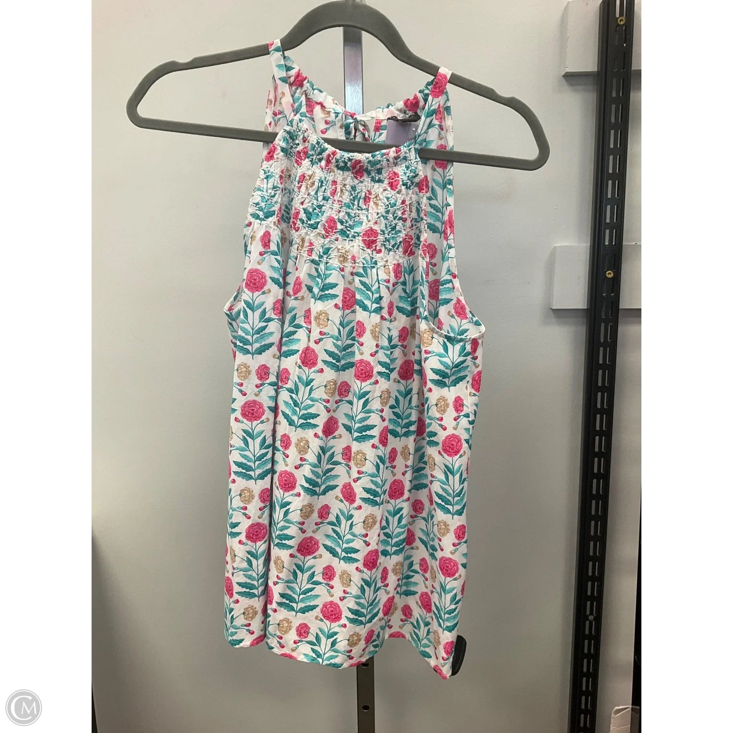 Top Sleeveless By Ann Taylor In Floral Print, Size: M