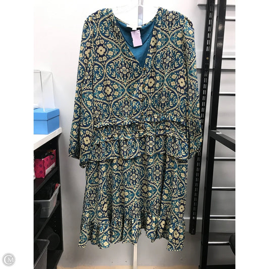 Dress Casual Short By Ryegrass In Teal, Size: Xxl