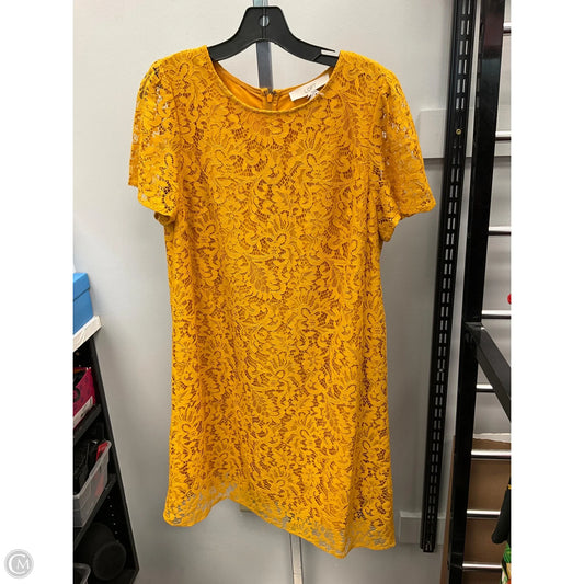 Dress Party Short By Loft In Gold, Size: 10