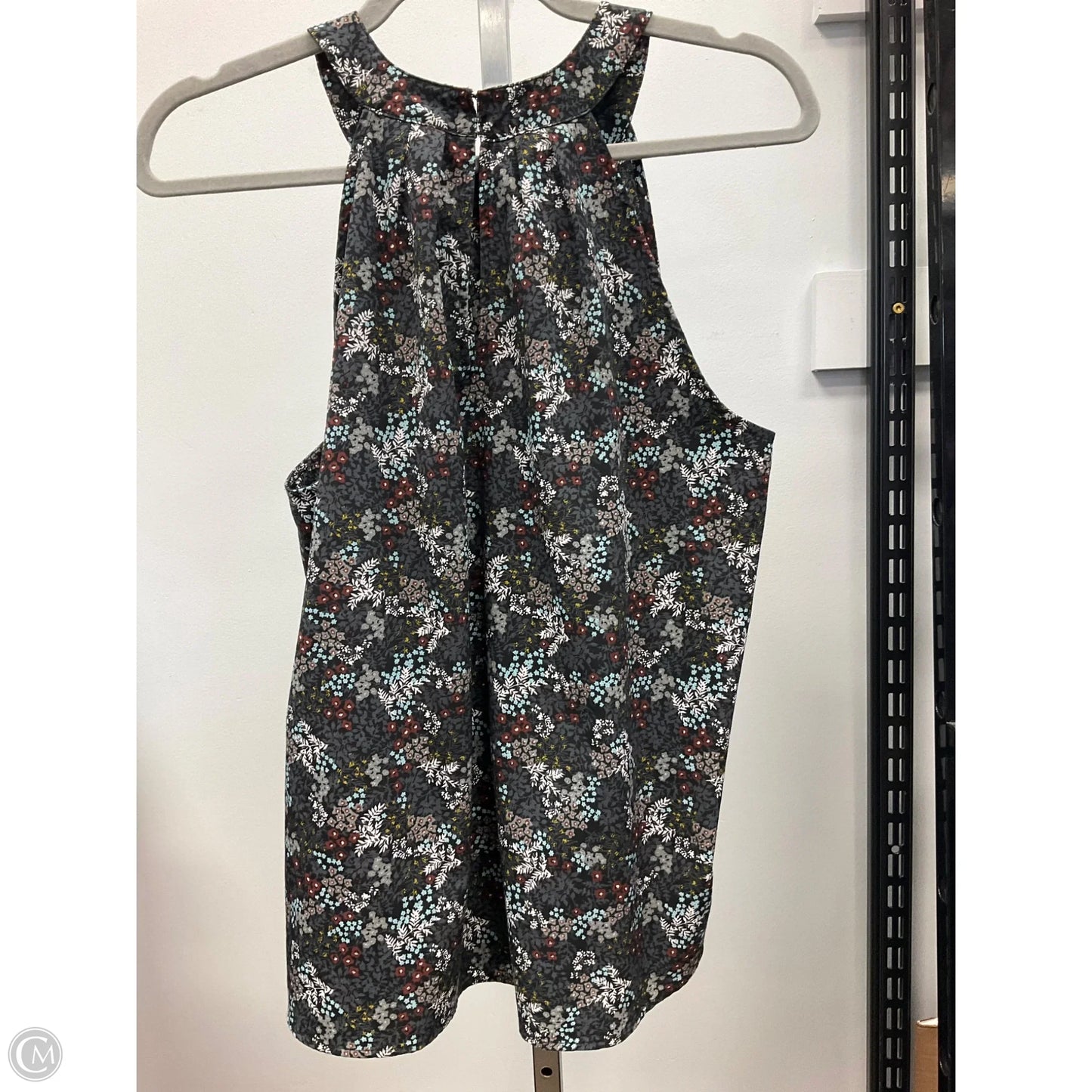 Top Sleeveless By Loft In Floral Print, Size: M