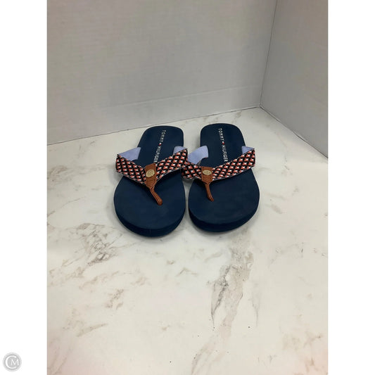 Sandals Flip Flops By Tommy Hilfiger In Multi-colored, Size: 6