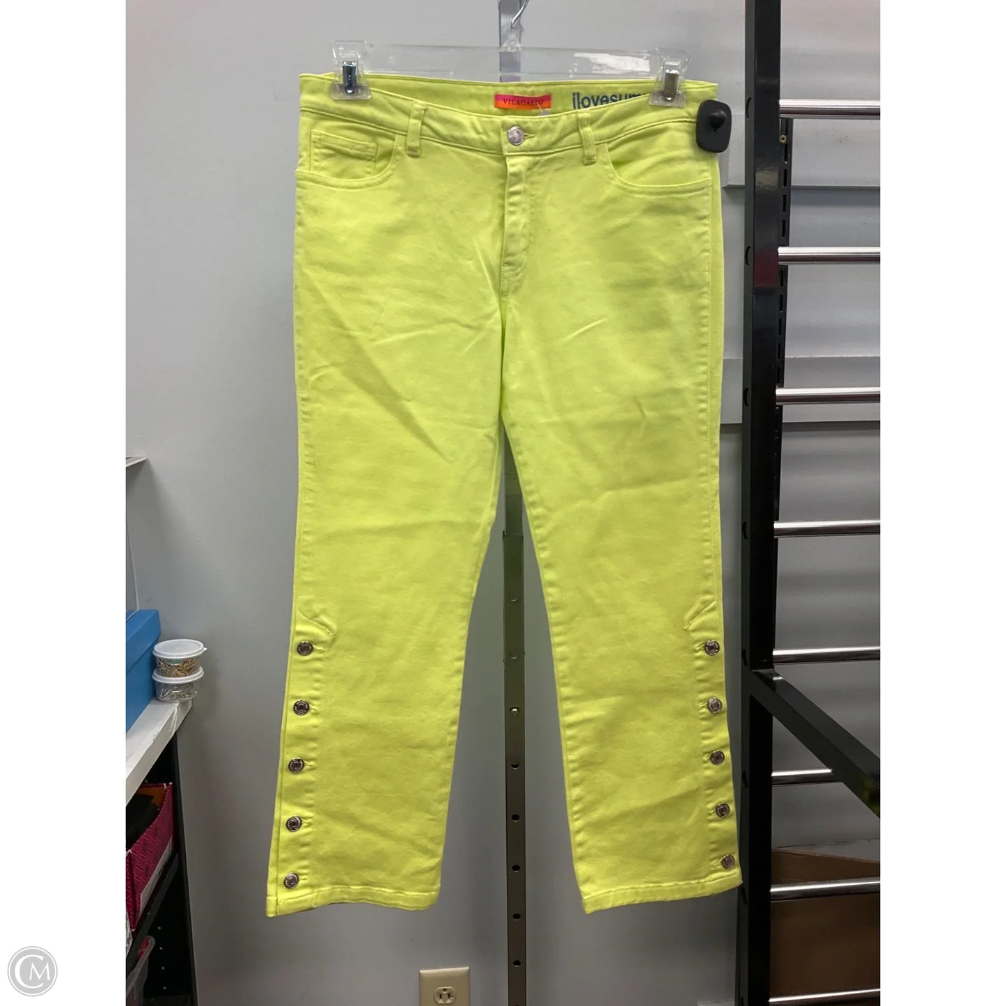 Jeans Straight By Cmc In Yellow Denim, Size: 8
