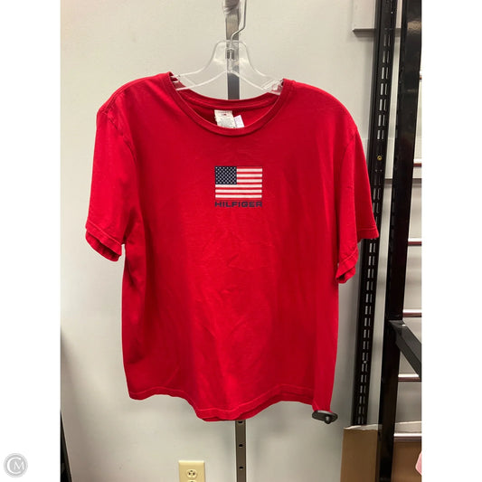 Top Short Sleeve By Tommy Hilfiger In Red, Size: Xl
