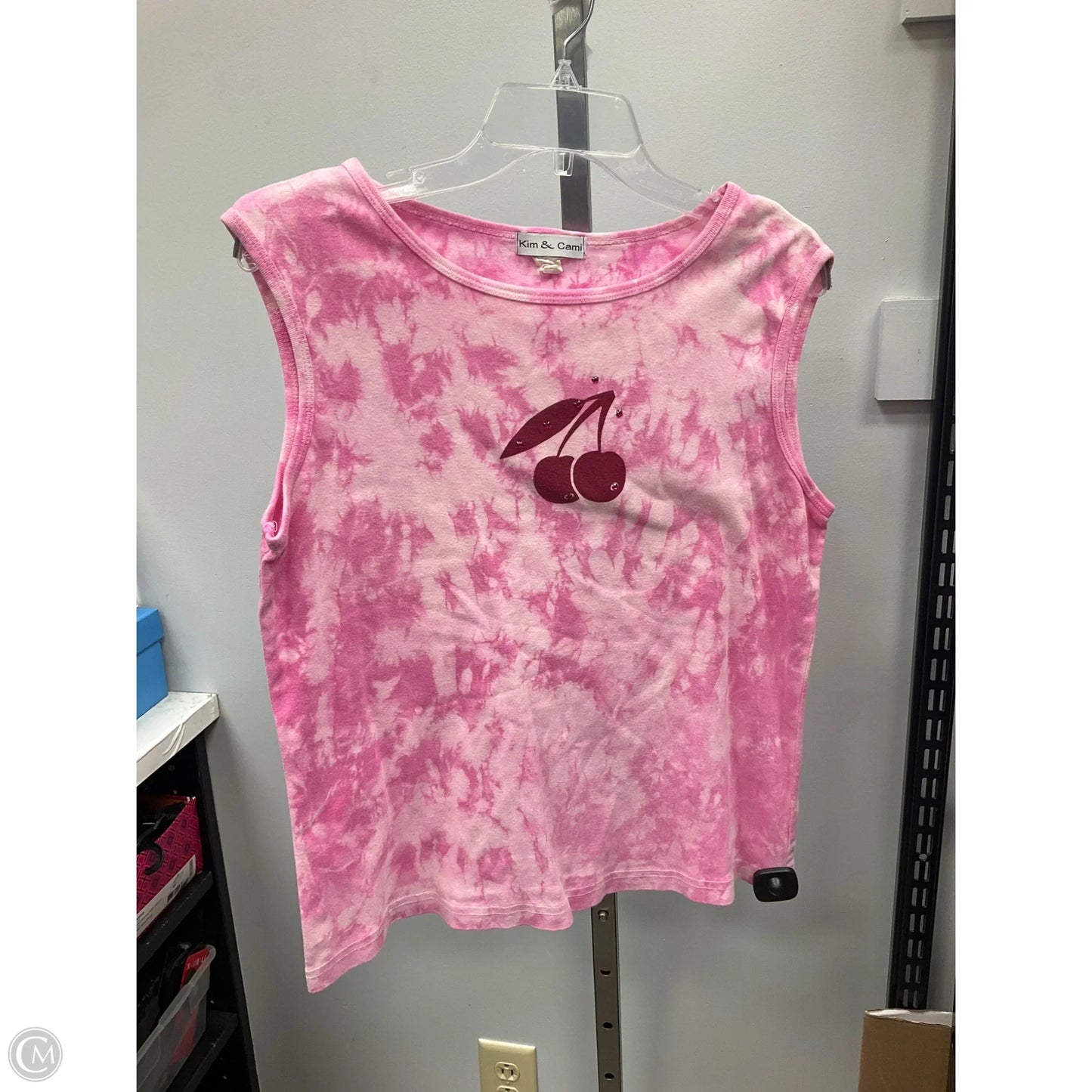 Top Sleeveless By Kim & Cami In Pink, Size: Xl