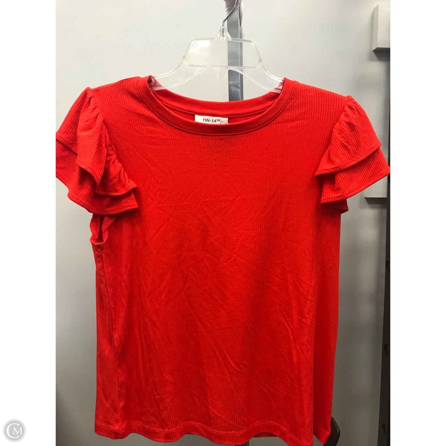 Top Short Sleeve By On 34th In Red, Size: L