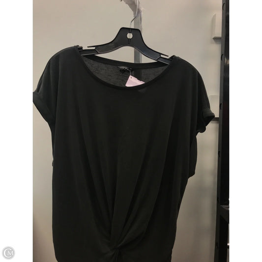 Top Short Sleeve By Lucky Brand In Black, Size: L