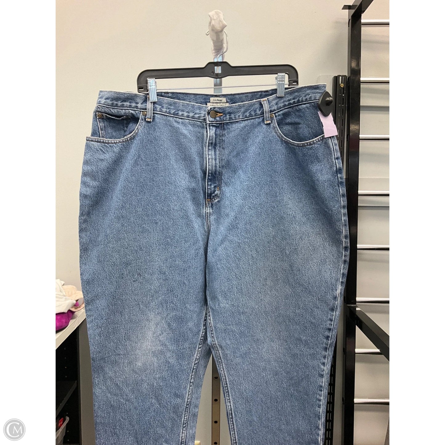 Jeans Straight By L.l. Bean In Blue Denim, Size: 22