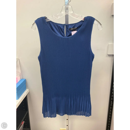 Top Sleeveless By Roz And Ali In Navy, Size: M