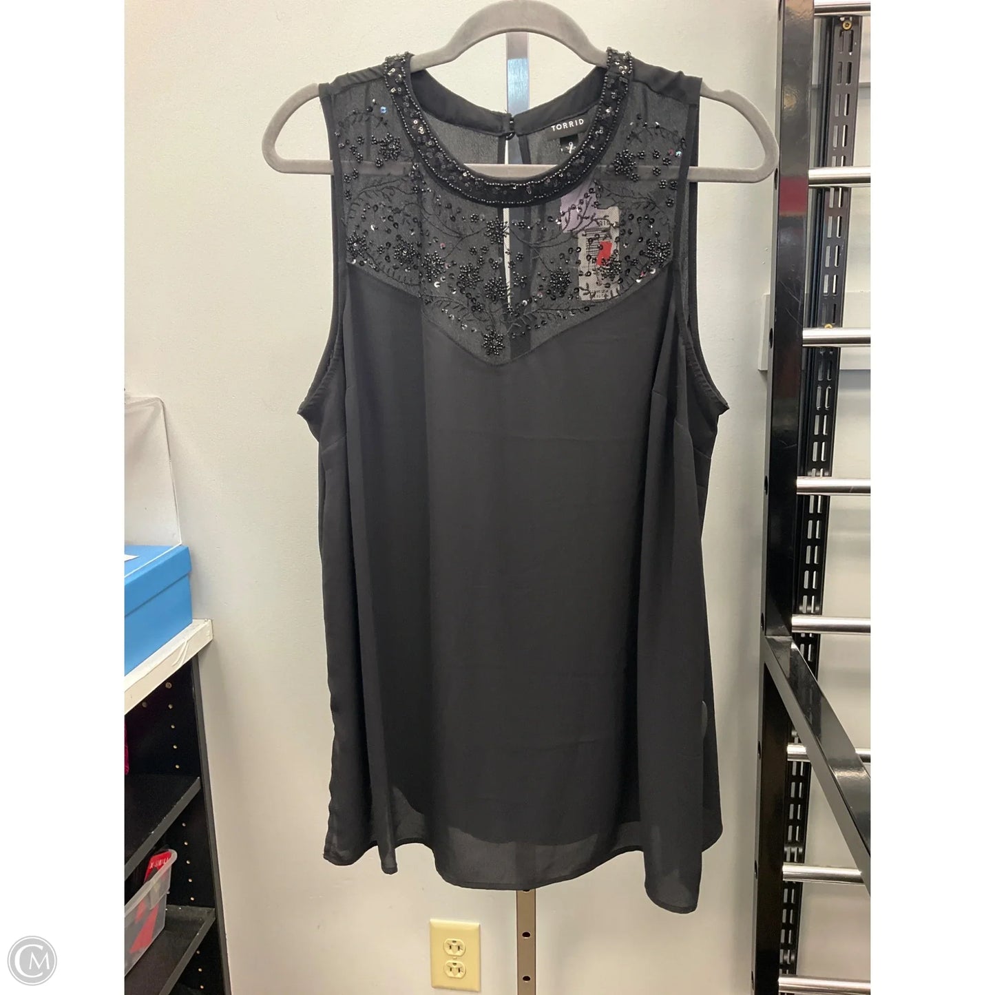 Top Sleeveless By Torrid In Black, Size: Xl