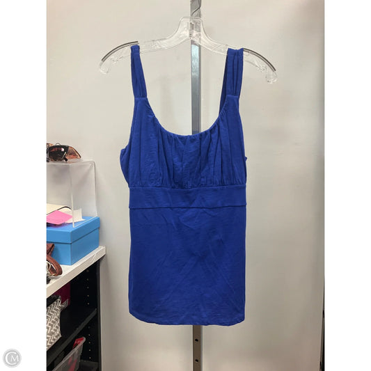 Top Sleeveless By Ann Taylor In Blue, Size: L