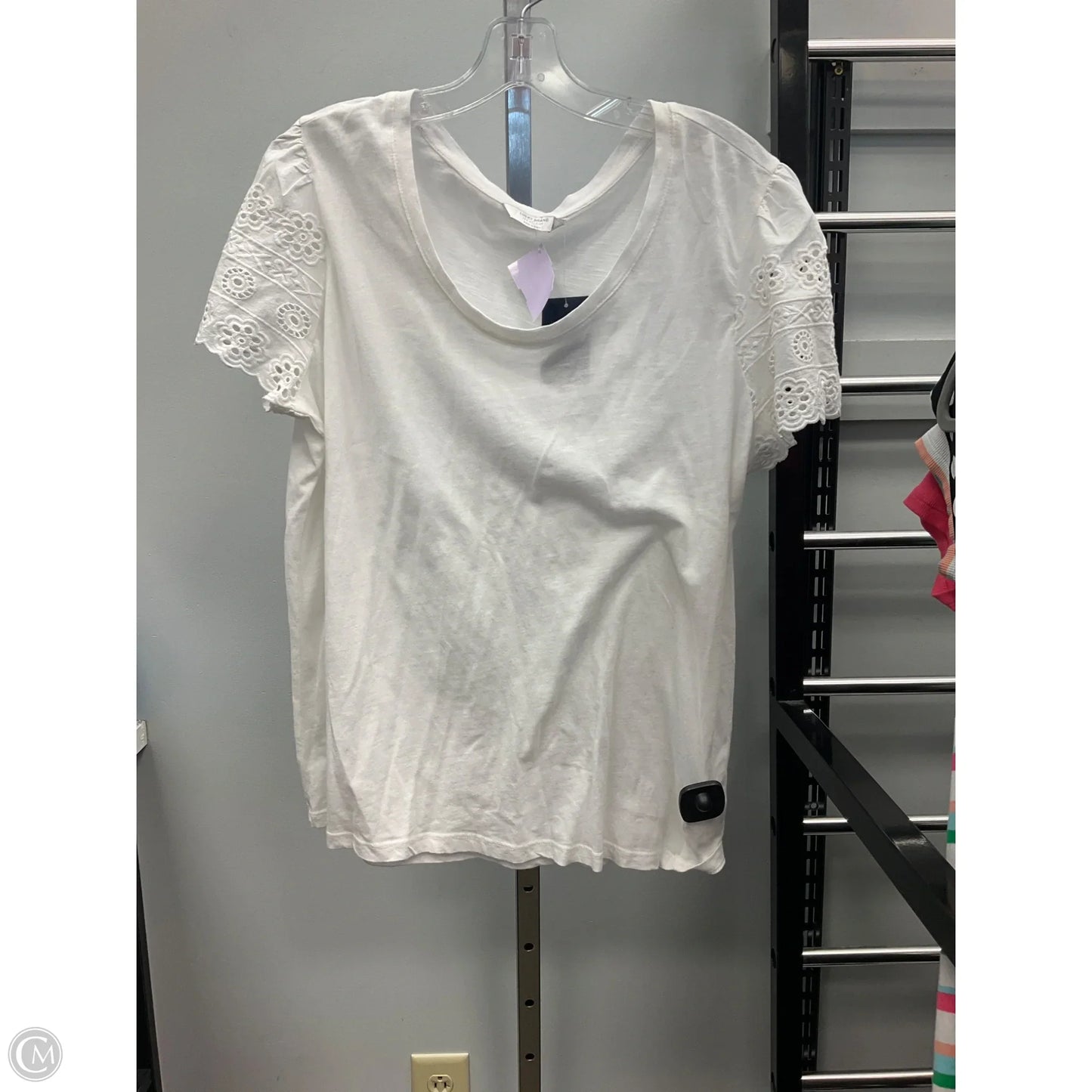 Top Short Sleeve By Lucky Brand In White, Size: Xl